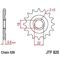 Pinhão JT Husqvarna TE 250...