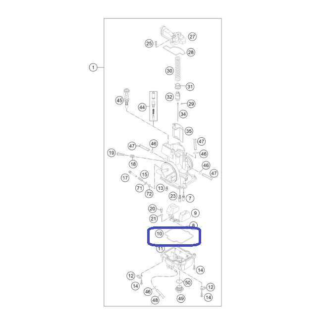 Placa De Carburador Ktm 2T