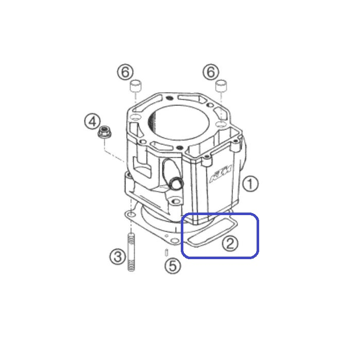 Ktm Adventure Cylinder Base 640 03-07...