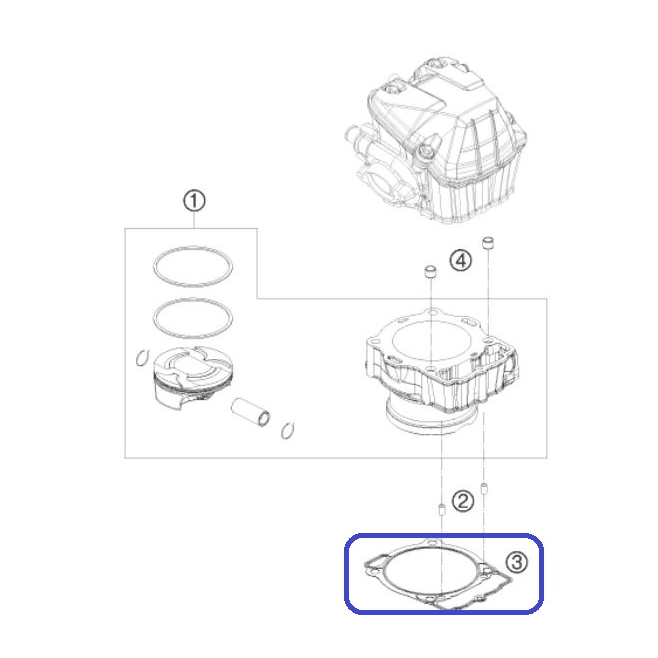 Joint Cylindre KTM EXC 400 09-11 450...