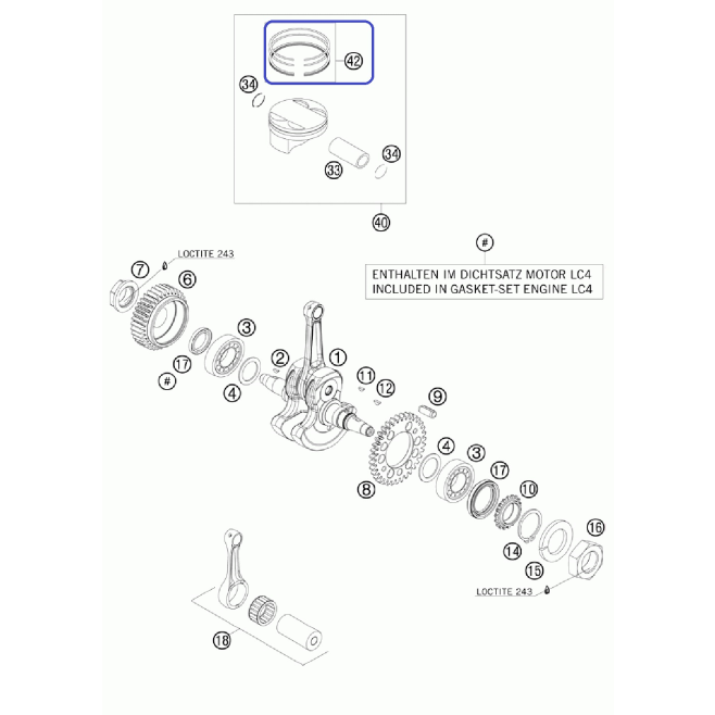 Piston Rings KTM 690 Enduro 2008