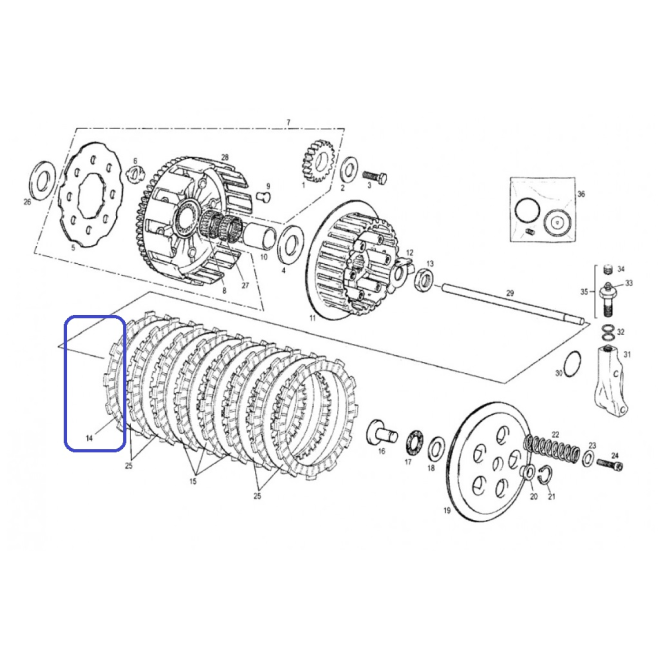 DISC ERG.FORRADO 22201-KS6-700 (16.1205