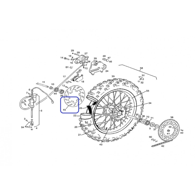 Disque de Frein Arrière EC 250 08