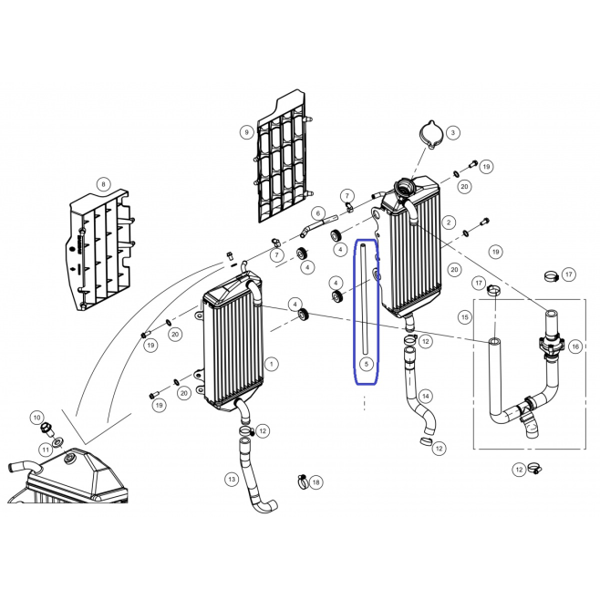 Ec 5 X 8 39 Cm De Tubo De Radiador