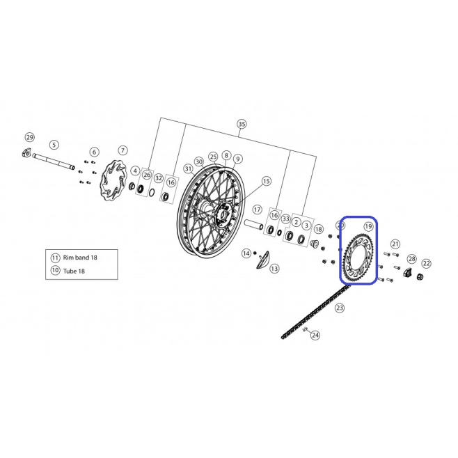 Rear Sprocket Z 48 Gas Gas Enduro...