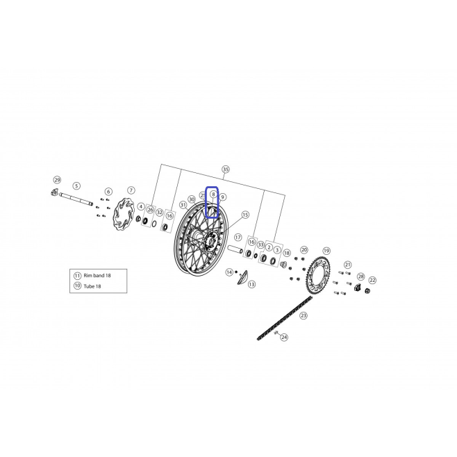 Radio 192x4.5 brake side 18 '