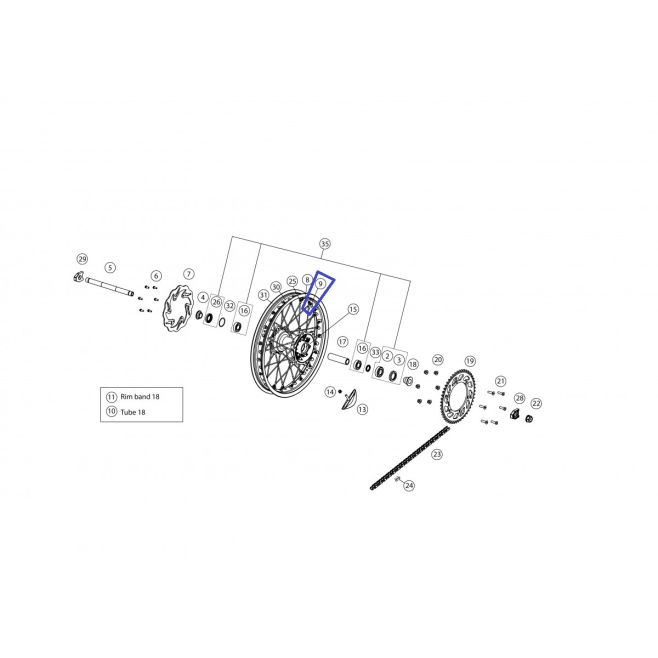 Radio 188x4.5 Couronne côté 18 '