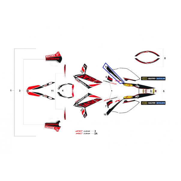 Gas Gas EC Racing 2014 Right Frame...