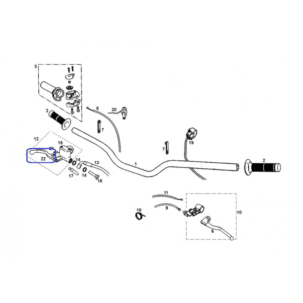 MANETA BRAKE DEL.HALLEY 125-450 135.75.1