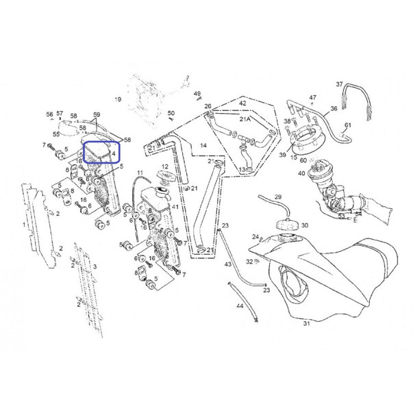 Radiateur Droit Ec 450 2005-06
