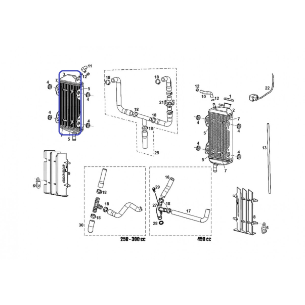 Radiador Derecho Gas Gas EC 250 4 T 2010
