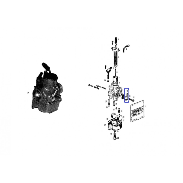 Pipette d'entrée d'essence DH9250