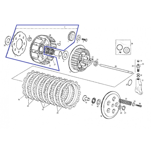 Cesto de Embraiagem ec 125