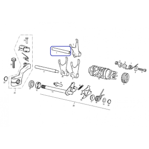 Axe De Fourche Courte Ec 125