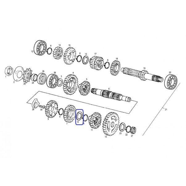 Change washer, st.a22x19.5 DIN 5480