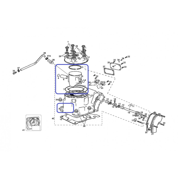 Kit cilindro completo gas gas ec 125...