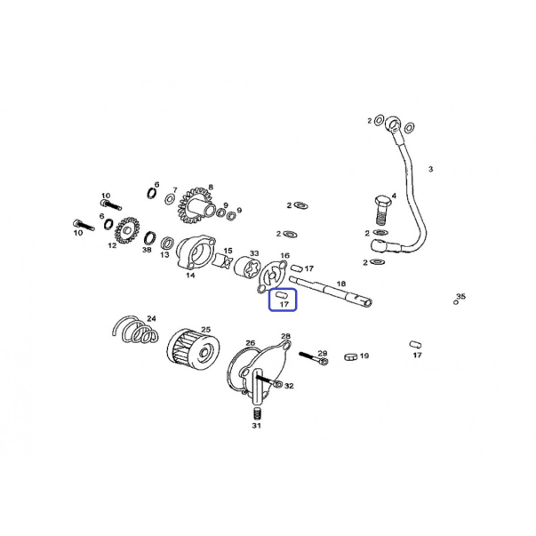 Centrador culata L18 Ec400 4T
