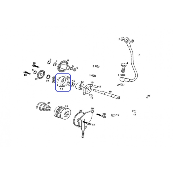 CTO.Bomba Pression d'huile EC400-4T