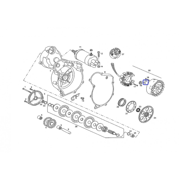 Flushed Chaveta Gas Pampera 450 4T 2007