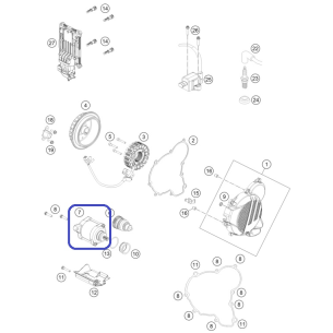 Moteur Démarrage KTM EXC...