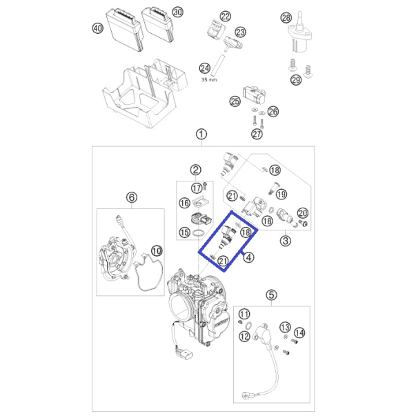 Ktm 690 Enduro 08-11 Gasoline Injector