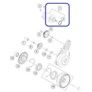 Moteur Démarrage KTM EXC-F...