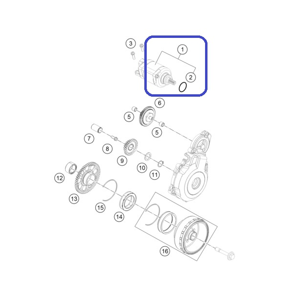 Start Engine KTM EXC-F 350 12-16...