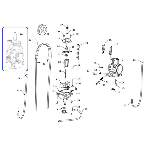 Carburador Gas Gas PHBG 21 DS Enduro...