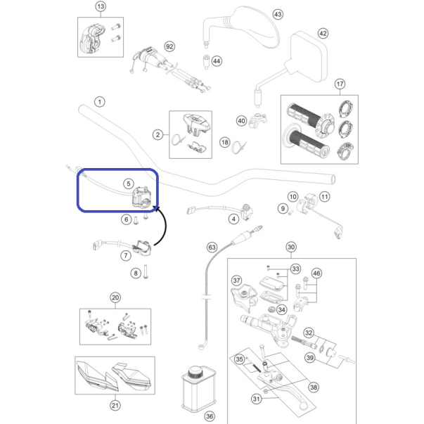 Light Switch 4MX KTM EXC/EXC-F 15-…