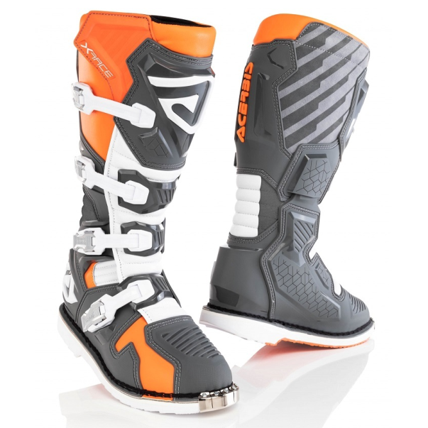 Botas Acerbis X-Racer Laranja/Cinza