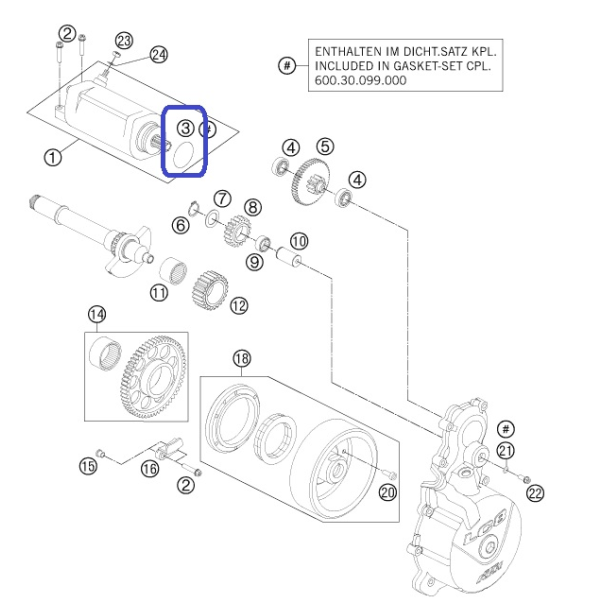 O'ring VITON 33,5X3 KTM