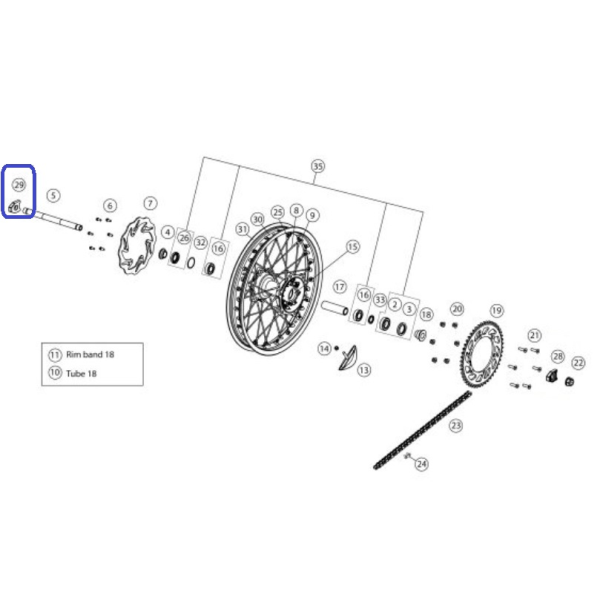 Chain Tensor Gas Gas EC Disc Brake...