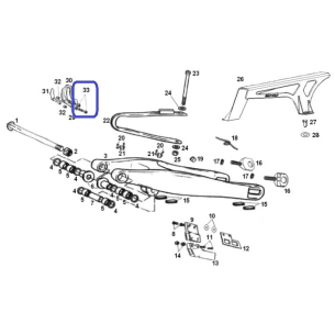 Parafuso Allen Gas Gas 6x45