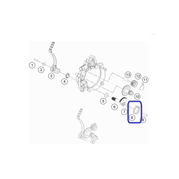 Muelle Pedal Arranque KTM SX 50 09-21