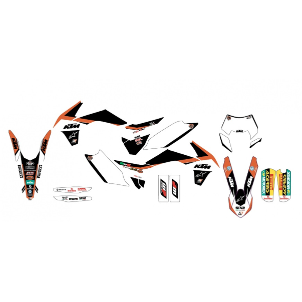 Graphic Kit Blackbird Team KTM Thophy...