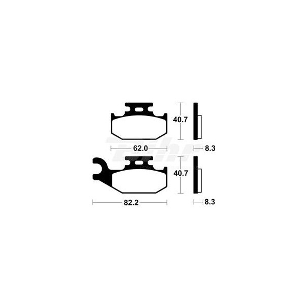 Right Front Brake Pads Tecnium Suzuki...