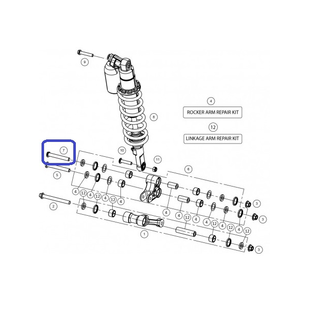 Axle Balancing Swingarm Screw 22X92.5...