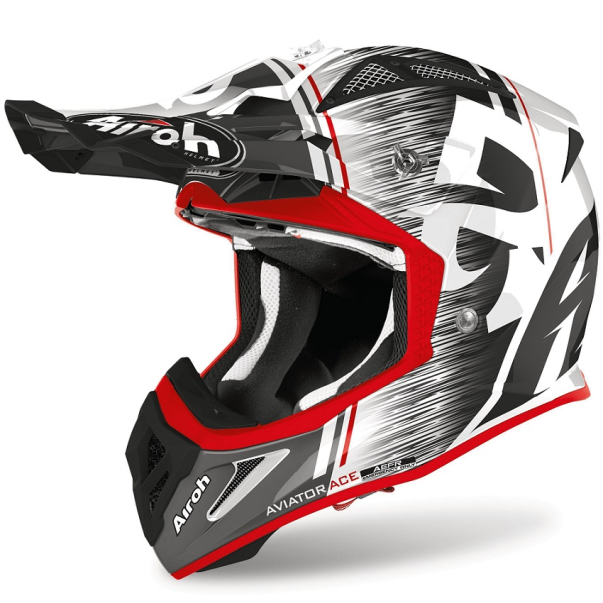 Capacete Airoh Aviator Ace Kybon Red...