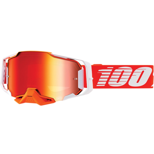 100% Armega Regal Goggles Red Mirror