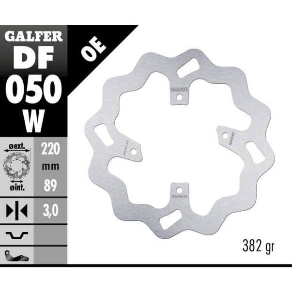Disque De Frein Avant Galfer Wave...