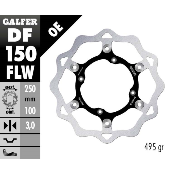 Disque De Frein Arrière Galfer Wave...