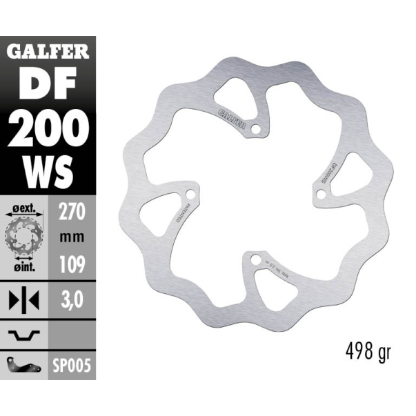Disque De Frein Avant Galfer Wave...