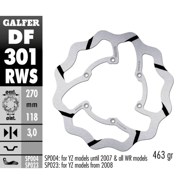 Galfer Front Brake Disc Fixed Grooved...