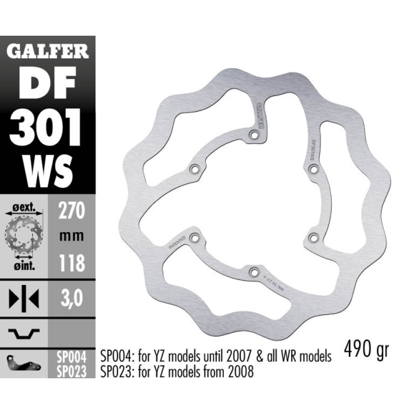 Galfer Front Brake Disc Wave Oversize...