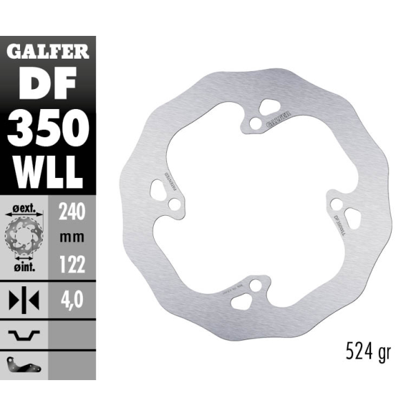 Disque De Frein Arrière Galfer Wave...