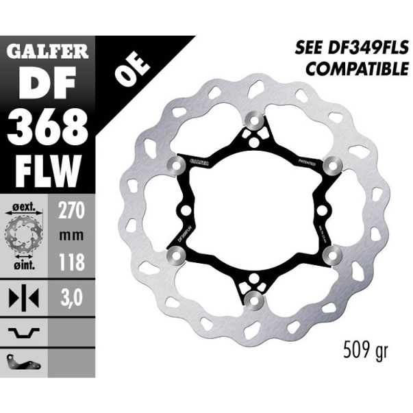 Disque De Frein Arrière Galfer Wave...
