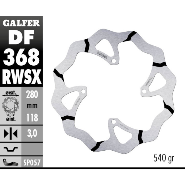 Disque De Frein Avant Galfer Fixe...