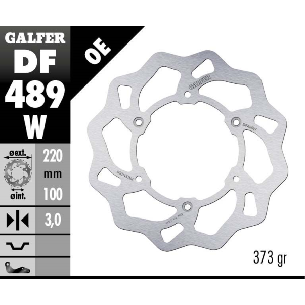 Disco De Travão Dianteiro Galfer...