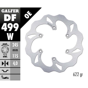 Disco Freno Trasero Galfer...