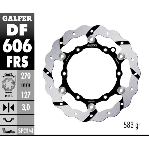 Galfer Front Brake Disc Wave Floating...